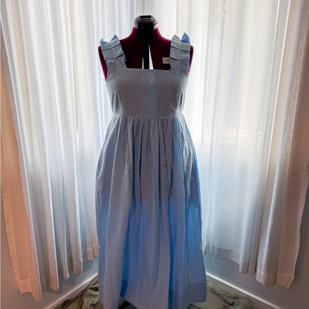 LAKE “Lolly” Dress - Morning Blue (Swiss Dot)